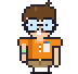 Pixel art of Professor Footnote