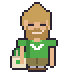 Pixel art of Kale-El